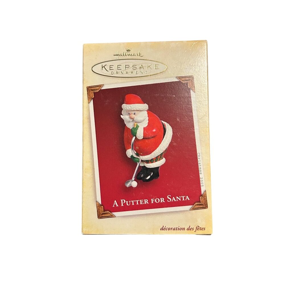 Hallmark Keepsake Ornament 2005 "A Putter For Santa" Handcrafted & Metal Holiday